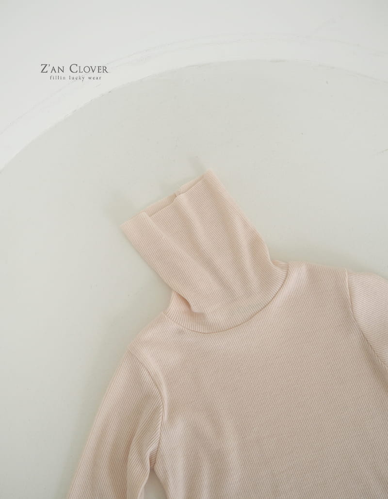 Zan Clover - Korean Children Fashion - #childofig - Basic Rib Turtleneck Tee - 5