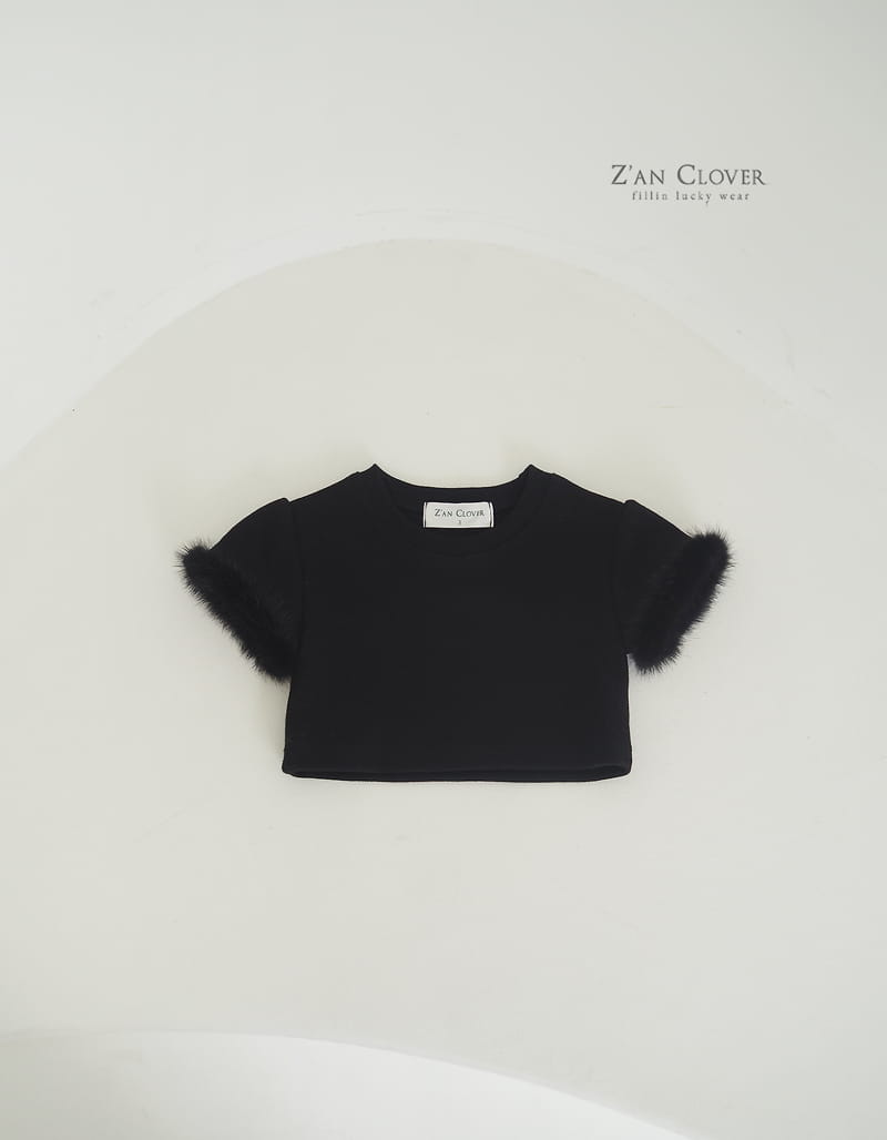 Zan Clover - Korean Children Fashion - #childofig - Fluffy Triming Tee - 5