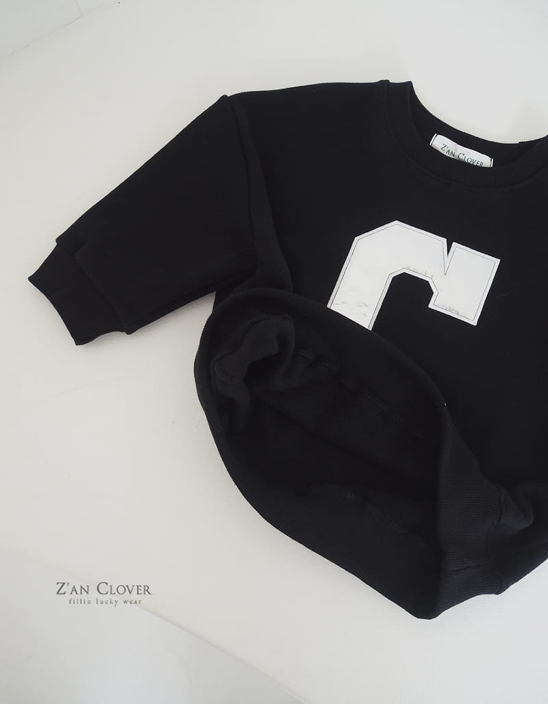 Zan Clover - Korean Children Fashion - #childrensboutique - C Embrodiery Sweatshirt - 2