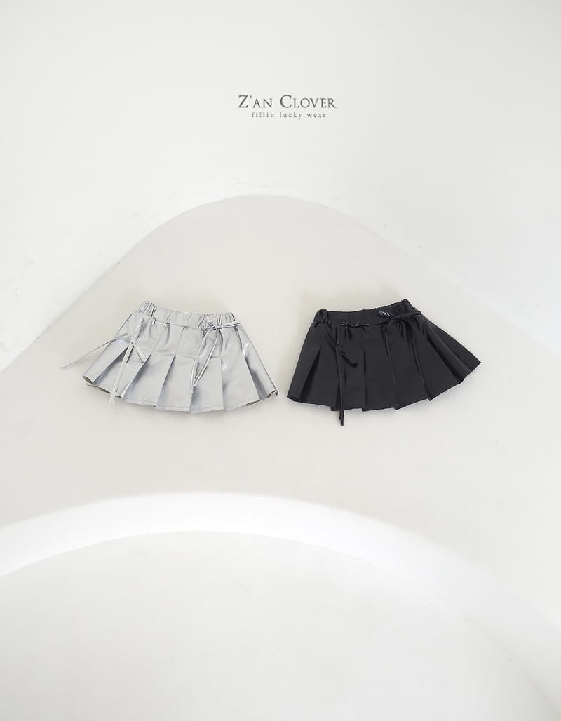 Zan Clover - Korean Children Fashion - #childrensboutique - Cyber Pleats Skirt - 3