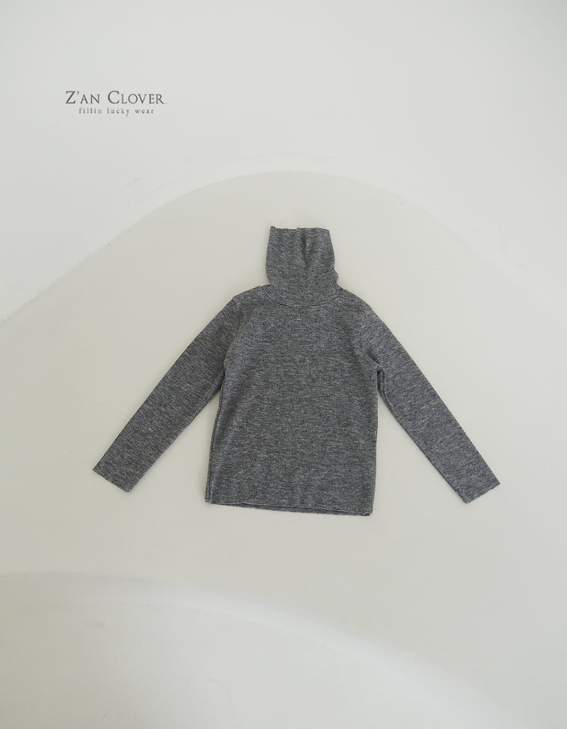Zan Clover - Korean Children Fashion - #childrensboutique - Basic Rib Turtleneck Tee - 7