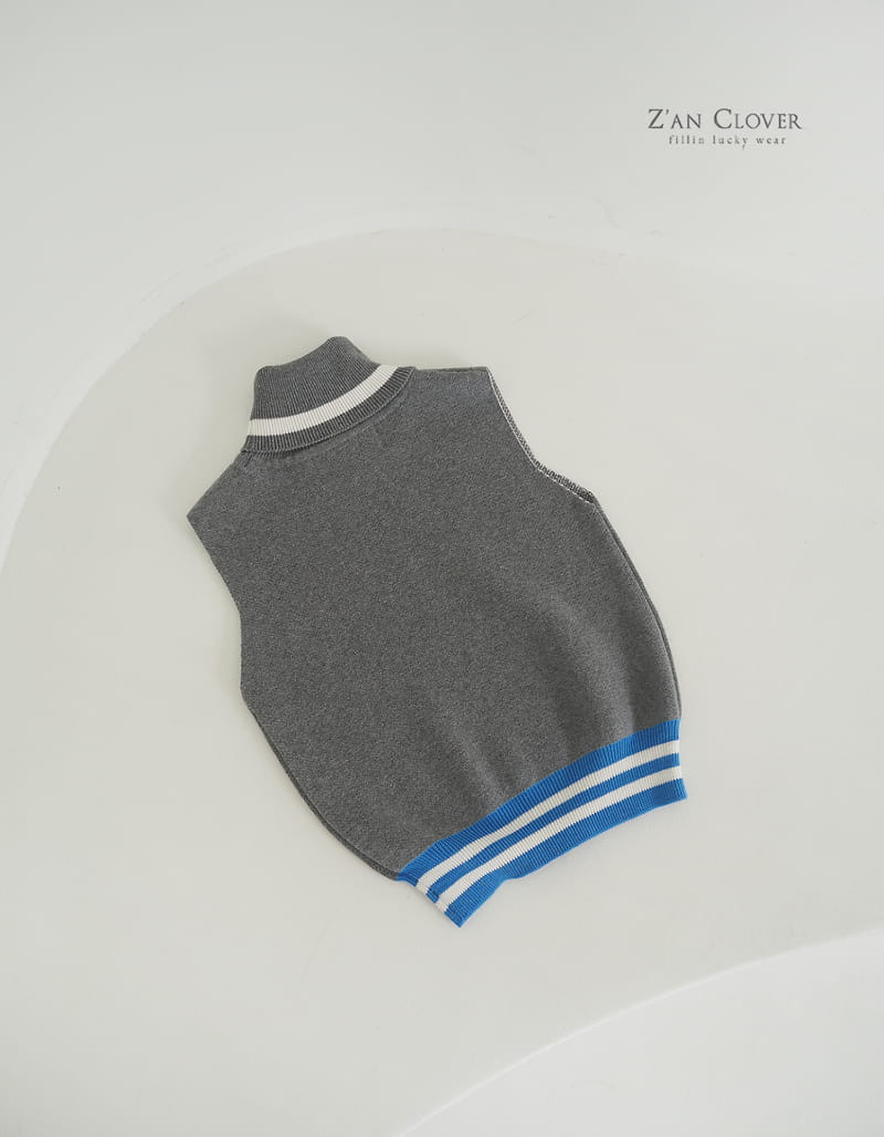 Zan Clover - Korean Children Fashion - #designkidswear - 75 Knit Vest - 2