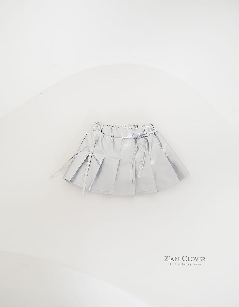 Zan Clover - Korean Children Fashion - #childrensboutique - Cyber Pleats Skirt - 4