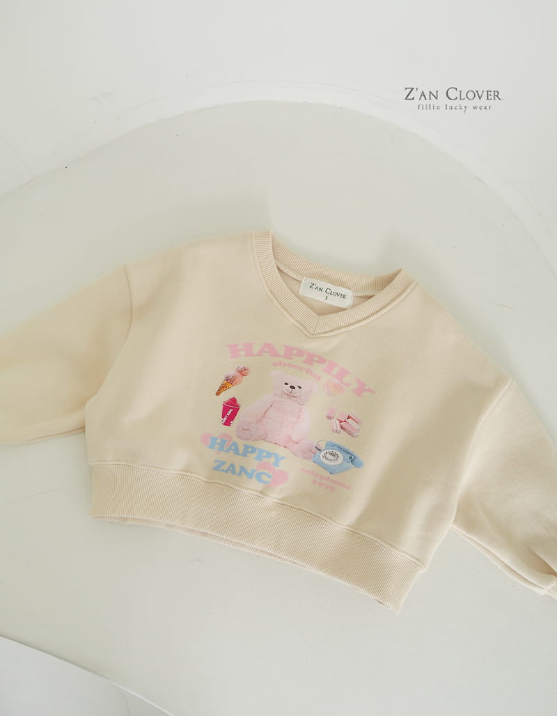 Zan Clover - Korean Children Fashion - #discoveringself - Hppy Bear Sweatshirt - 5