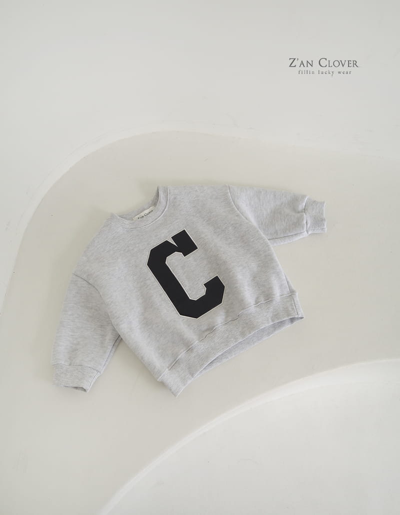 Zan Clover - Korean Children Fashion - #fashionkids - C Embrodiery Sweatshirt - 5