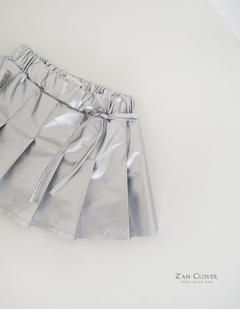 Zan Clover - Korean Children Fashion - #fashionkids - Cyber Pleats Skirt - 6