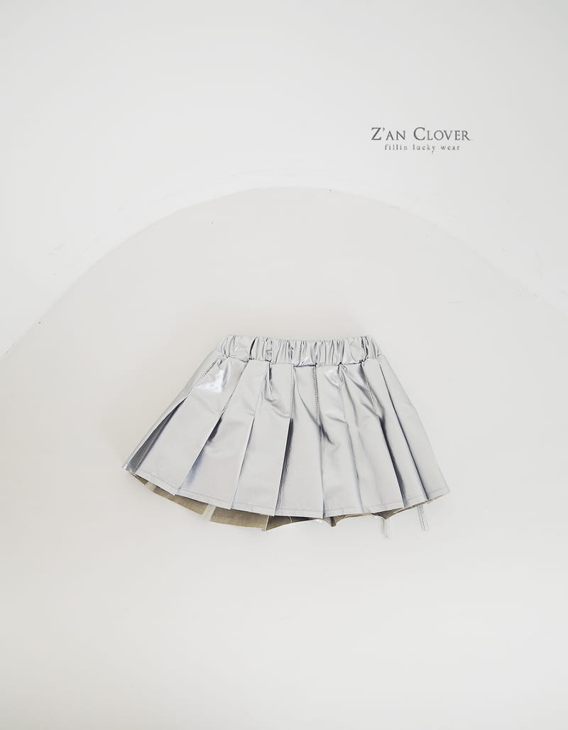 Zan Clover - Korean Children Fashion - #kidsstore - Cyber Pleats Skirt - 8