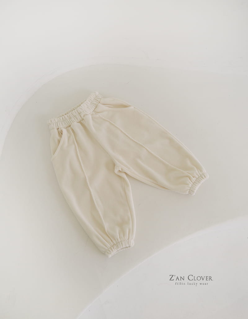 Zan Clover - Korean Children Fashion - #Kfashion4kids - Veloure Pintuck Trainning Pants - 4