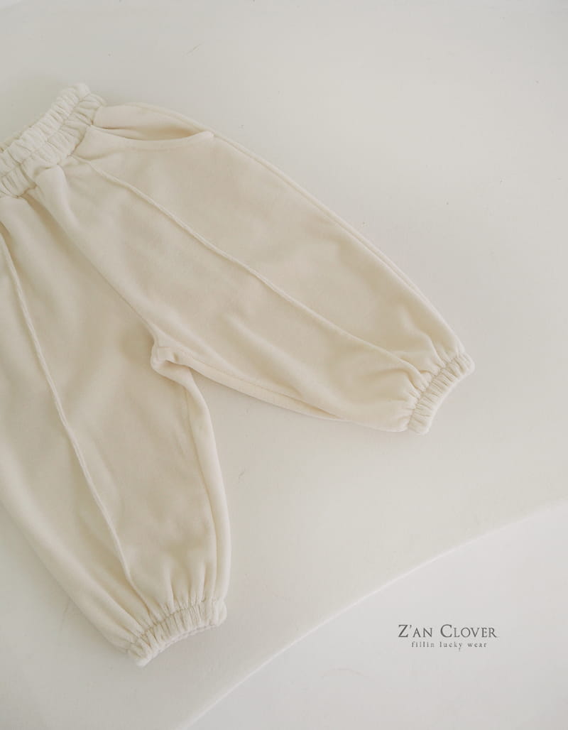Zan Clover - Korean Children Fashion - #minifashionista - Veloure Pintuck Trainning Pants - 6