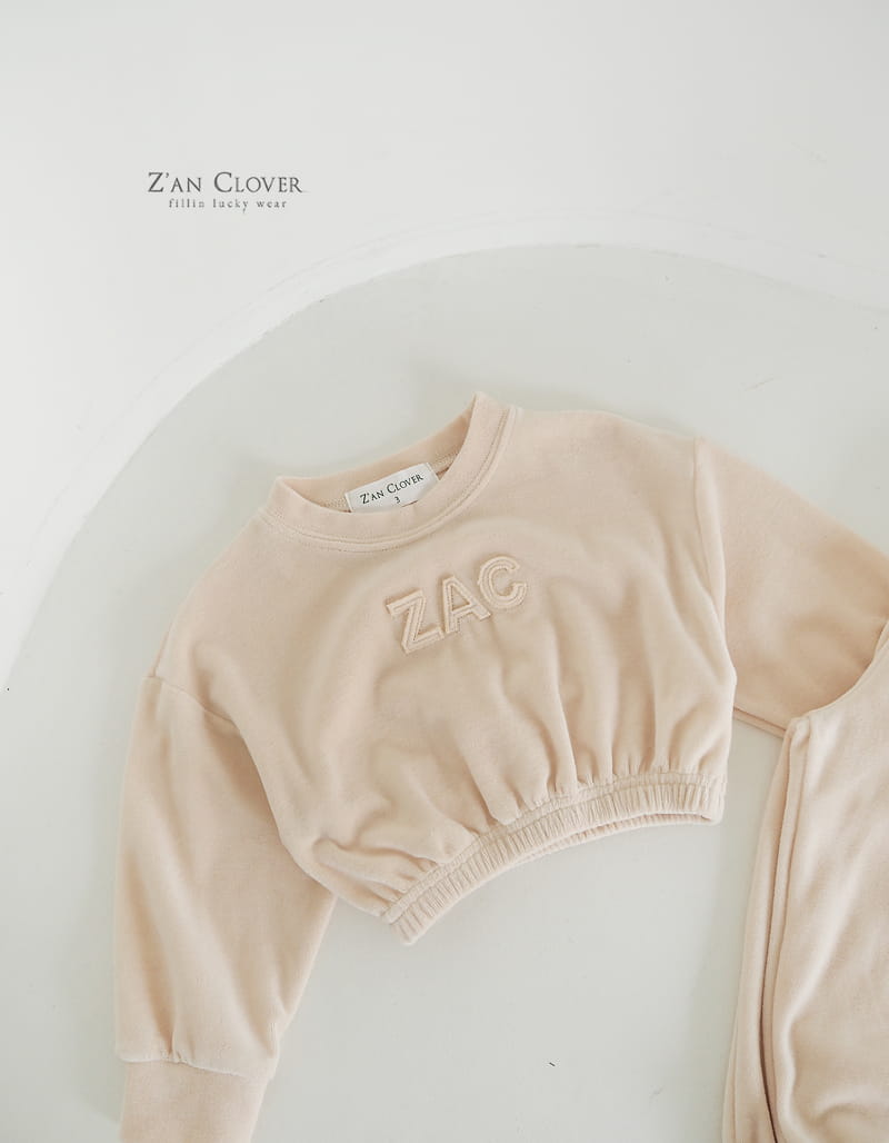 Zan Clover - Korean Children Fashion - #prettylittlegirls - ZAC Veloure Top Bottom Set - 9