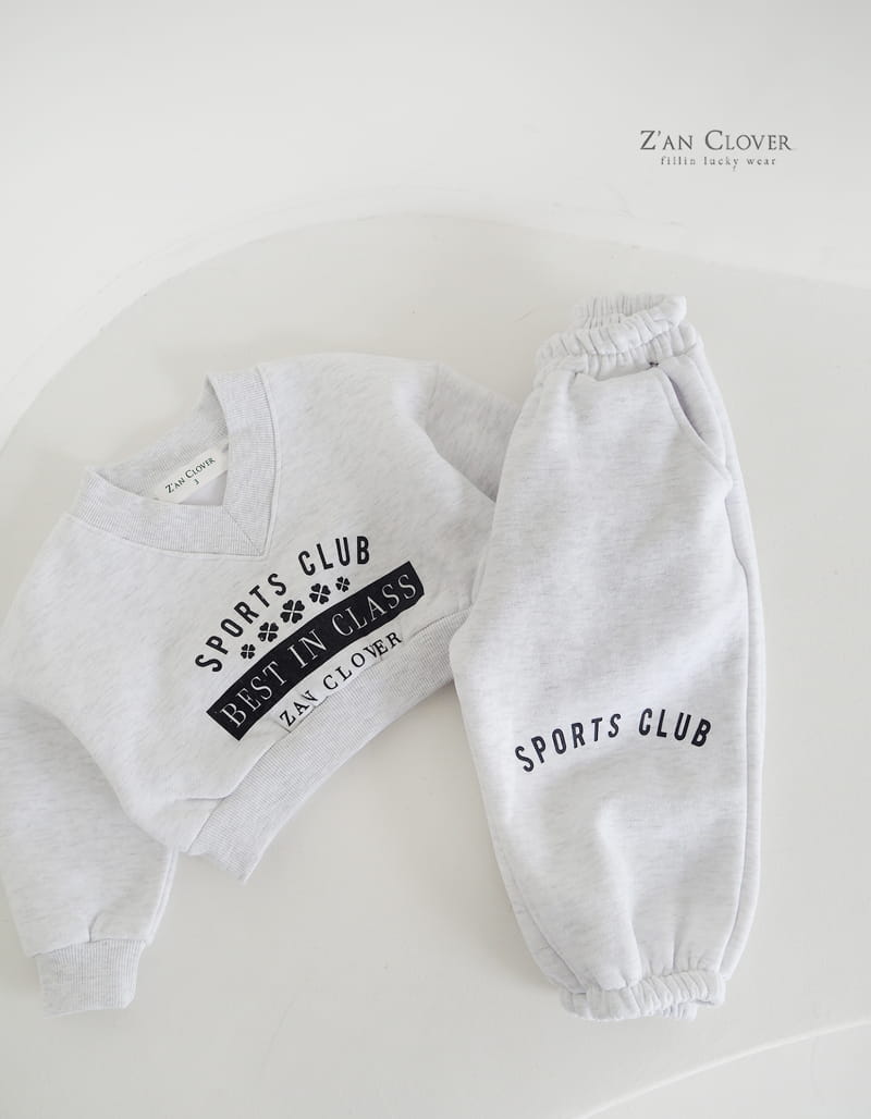 Zan Clover - Korean Children Fashion - #toddlerclothing - Sport Club Top Bottom Set - 10