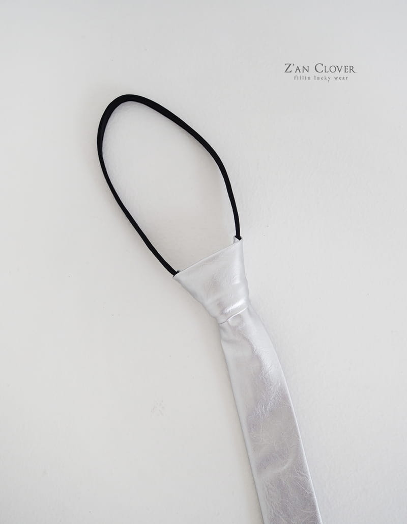 Zan Clover - Korean Children Fashion - #todddlerfashion - Silver Neck Tie - 4