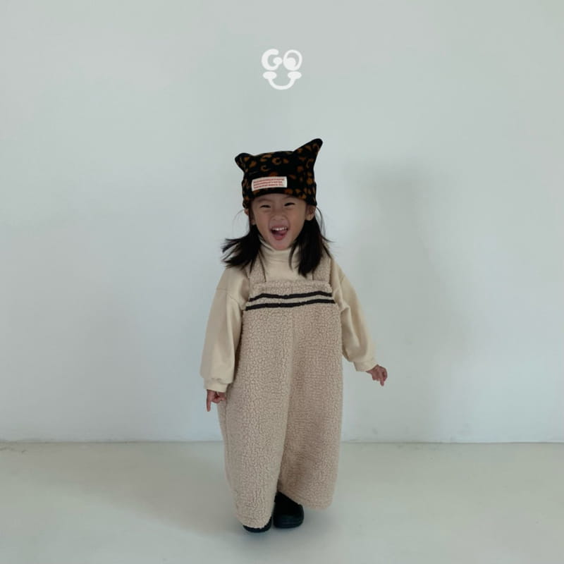 go;u - Korean Children Fashion - #Kfashion4kids - Lion Dungarees  - 12