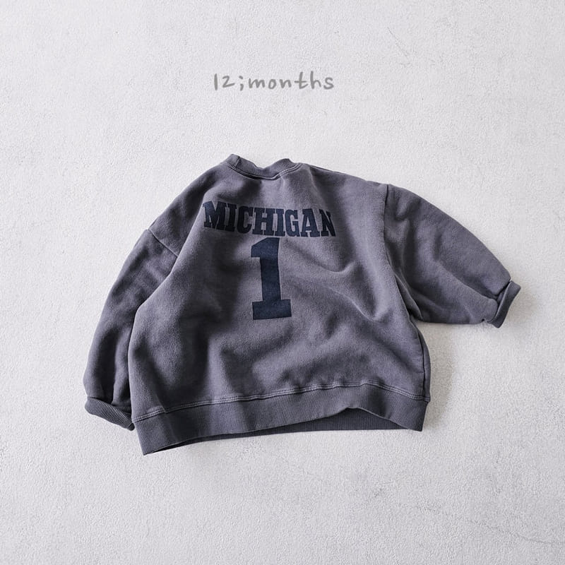 12 Month - Korean Children Fashion - #discoveringself - Michigan Sweatshirt - 9