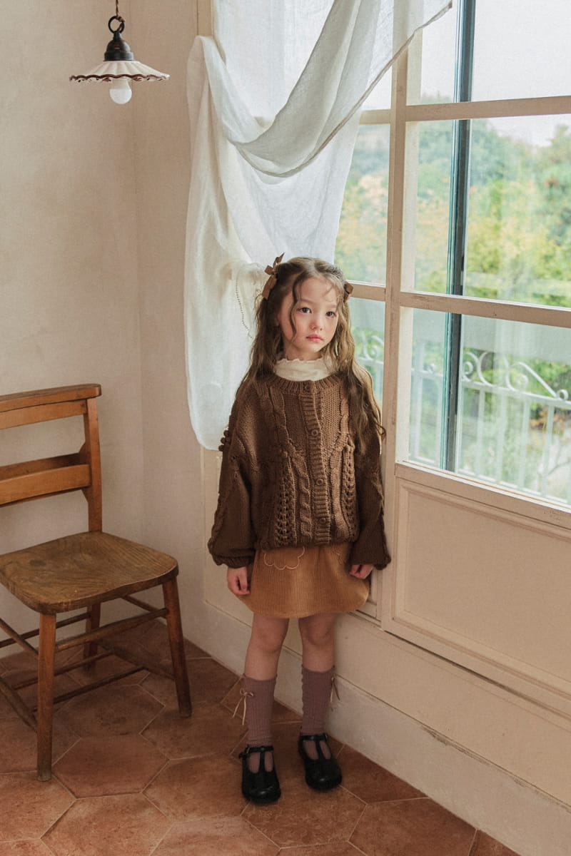 A-Market - Korean Children Fashion - #Kfashion4kids - Sol Bell Knit Cardigan - 10