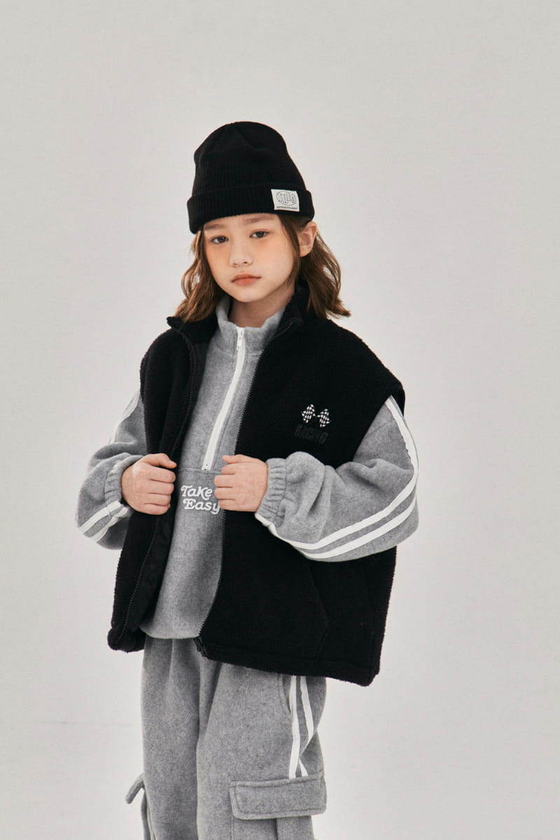 A-Market - Korean Children Fashion - #childofig - Lacing Vest - 2