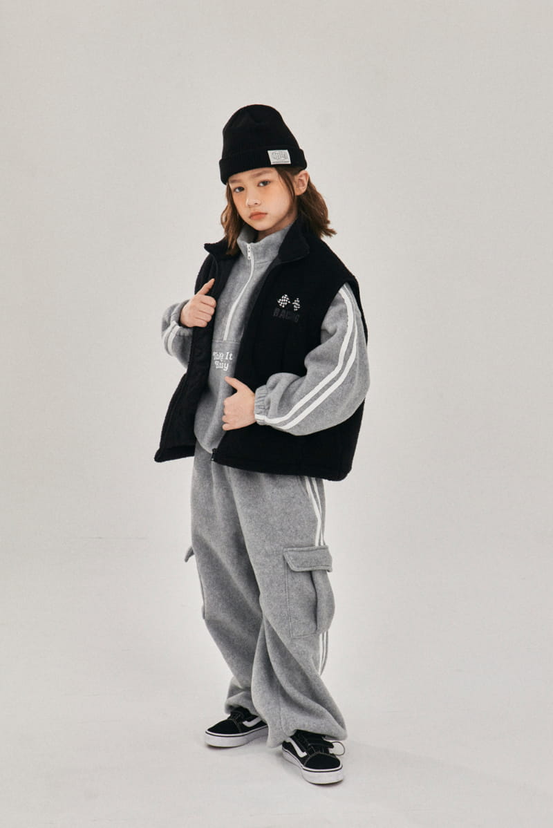 A-Market - Korean Children Fashion - #childofig - Lacing Vest - 3