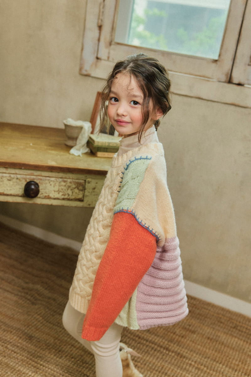 A-Market - Korean Children Fashion - #childofig - Rainbow Knit Tee - 8