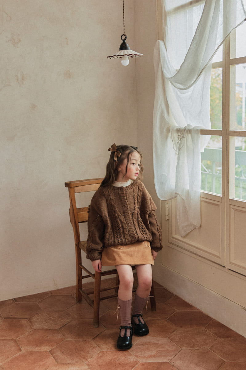 A-Market - Korean Children Fashion - #childofig - Sol Bell Knit Cardigan - 2