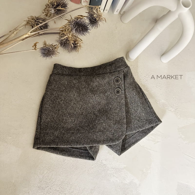 A-Market - Korean Children Fashion - #childrensboutique - Button Mogic Skirt Pants