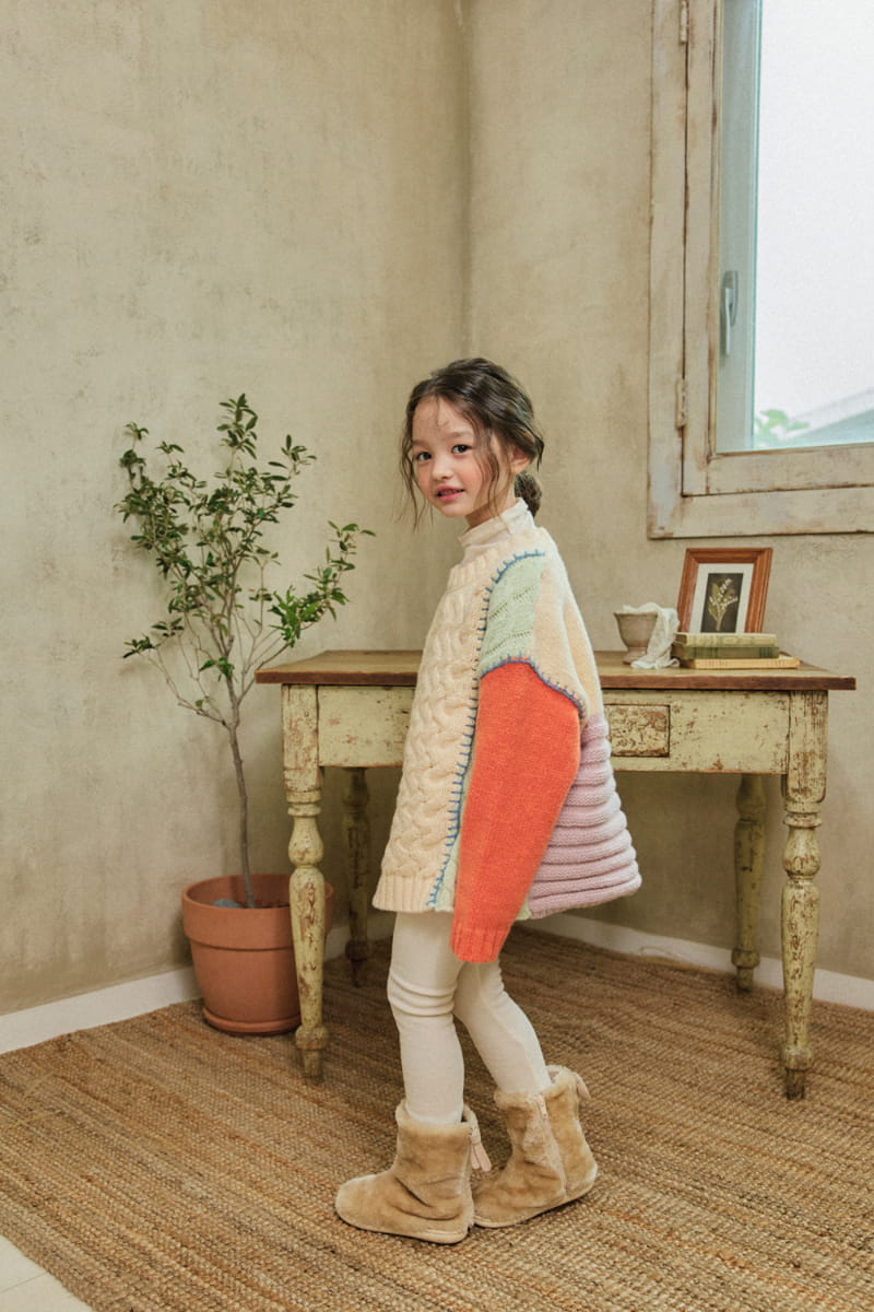A-Market - Korean Children Fashion - #designkidswear - Rainbow Knit Tee - 10
