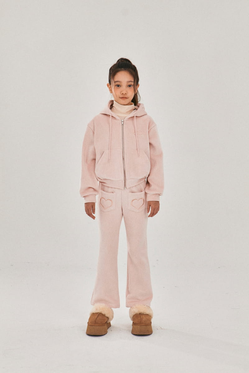 A-Market - Korean Children Fashion - #discoveringself - Heart Velvet Pants - 3
