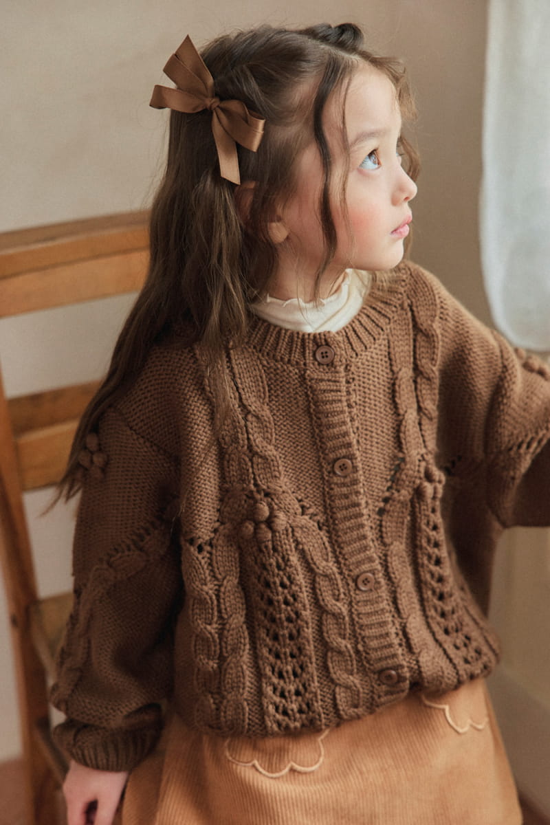 A-Market - Korean Children Fashion - #discoveringself - Sol Bell Knit Cardigan - 5