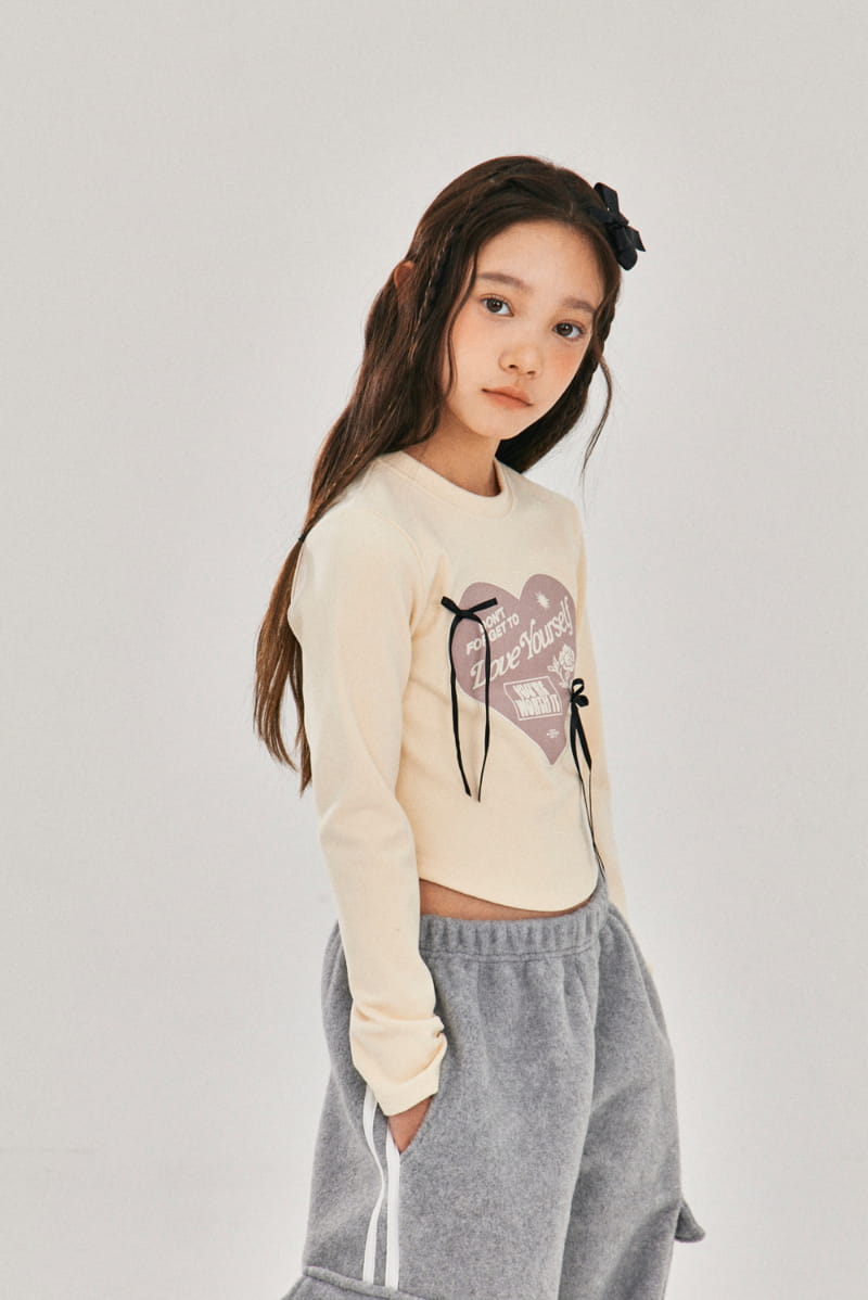A-Market - Korean Children Fashion - #fashionkids - Ribbon Crop Tee - 12