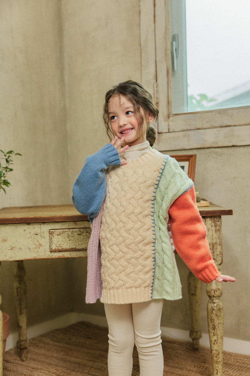 A-Market - Korean Children Fashion - #fashionkids - Rainbow Knit Tee - 12