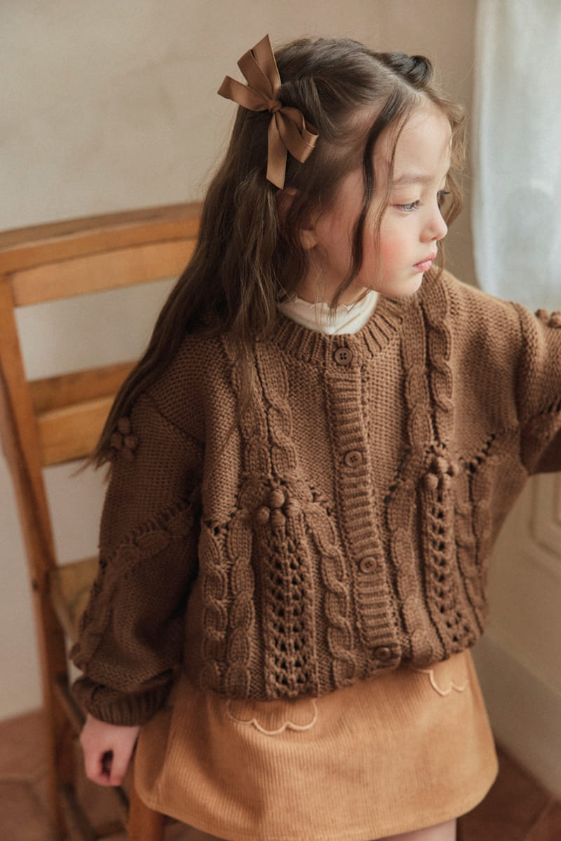 A-Market - Korean Children Fashion - #fashionkids - Sol Bell Knit Cardigan - 6