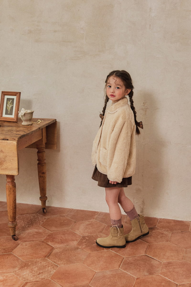 A-Market - Korean Children Fashion - #fashionkids - Collar Fleece Jumper - 5