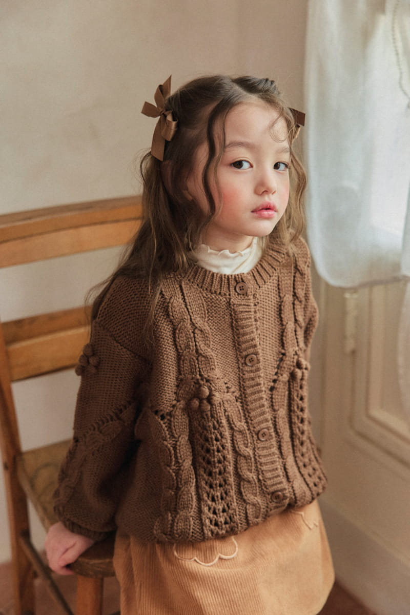 A-Market - Korean Children Fashion - #kidsshorts - Sol Bell Knit Cardigan - 7