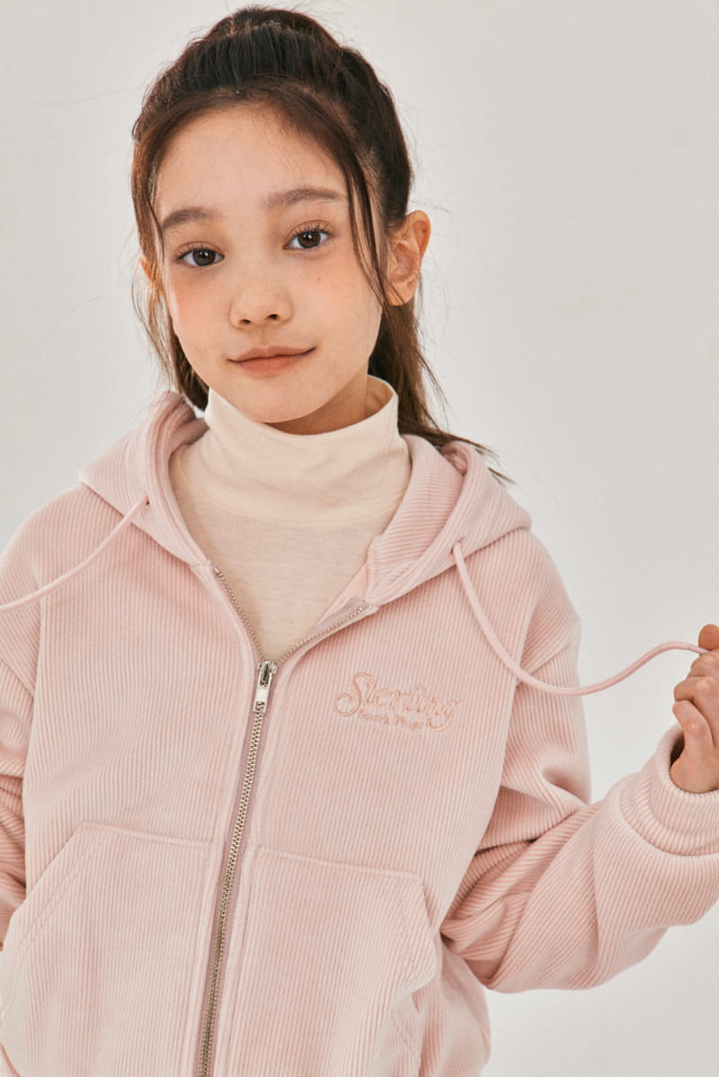 A-Market - Korean Children Fashion - #kidsstore - Velvet Hoody Zip-up - 5