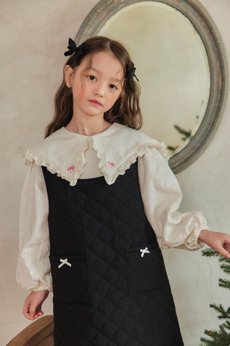 A-Market - Korean Children Fashion - #kidsstore - Embossing One-piece - 3