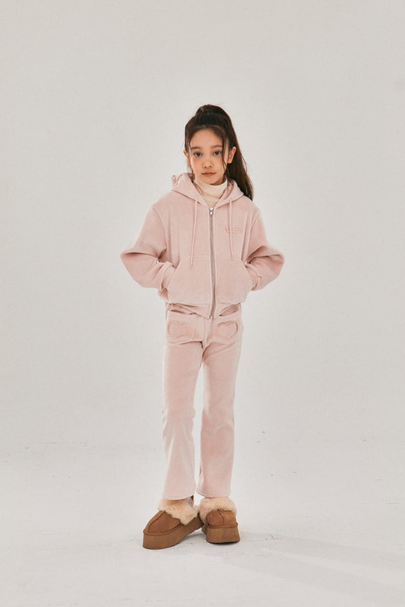 A-Market - Korean Children Fashion - #kidzfashiontrend - Heart Velvet Pants - 7