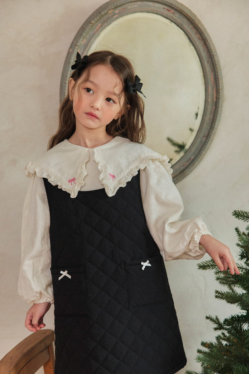 A-Market - Korean Children Fashion - #kidsstore - Embossing One-piece - 4