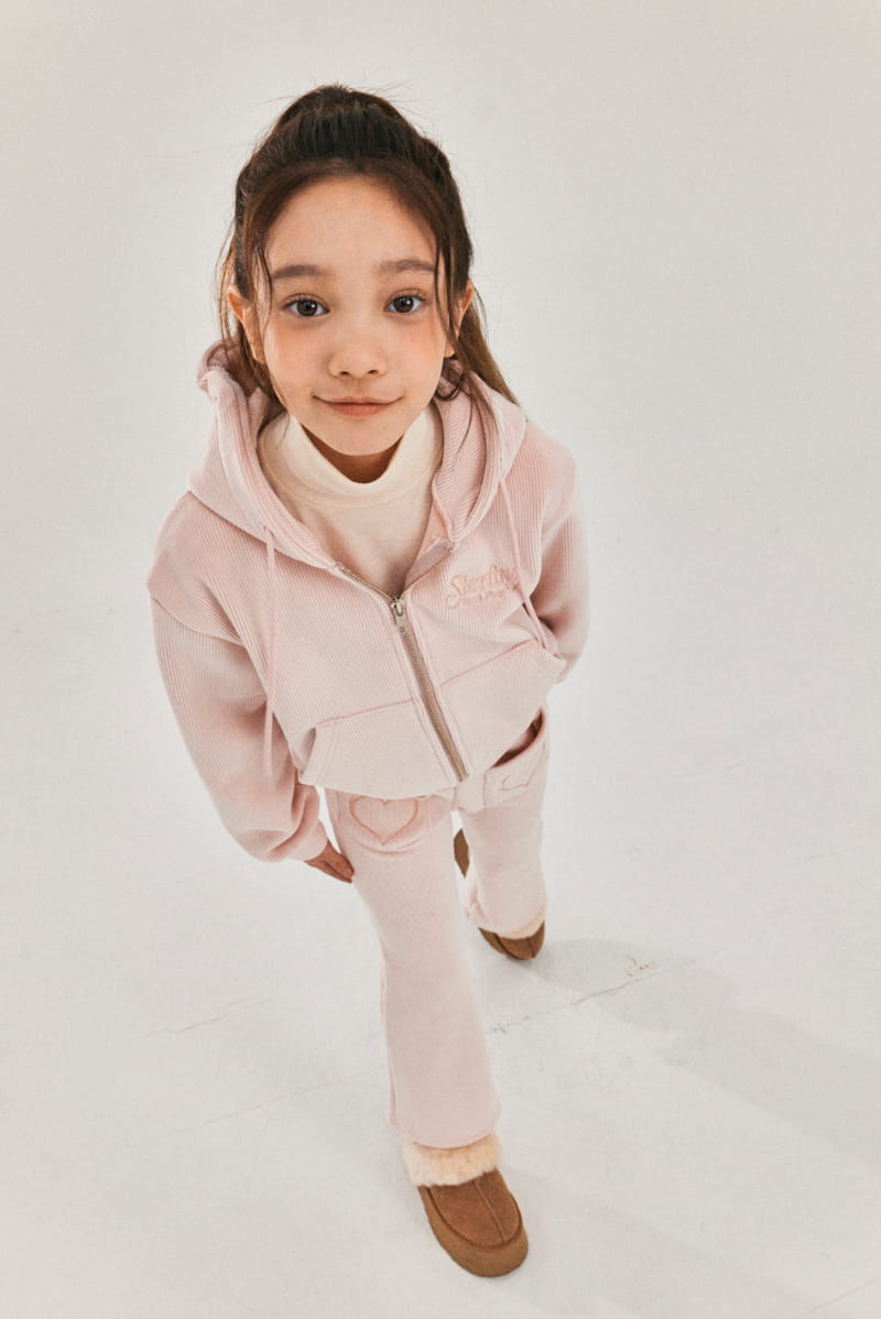 A-Market - Korean Children Fashion - #littlefashionista - Heart Velvet Pants - 9