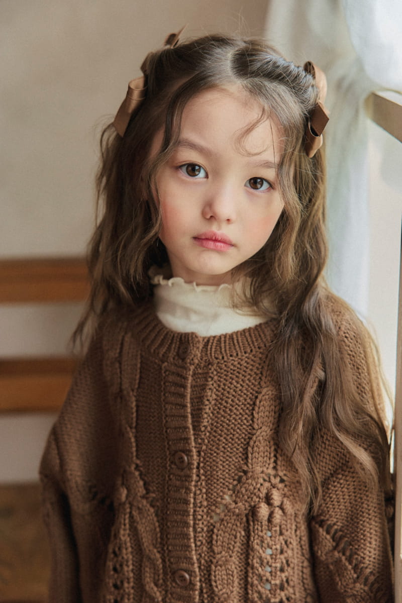 A-Market - Korean Children Fashion - #littlefashionista - Sol Bell Knit Cardigan - 11
