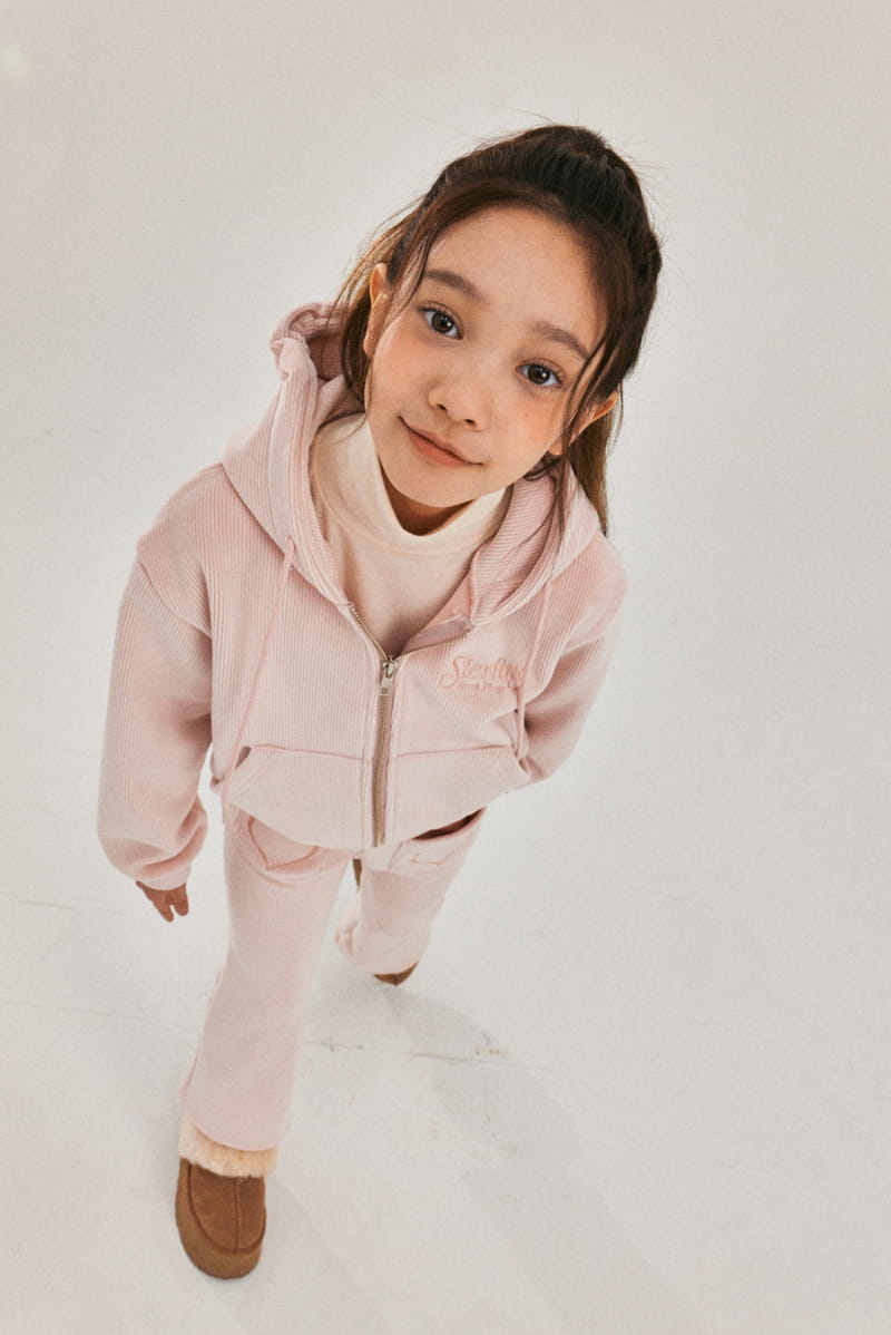 A-Market - Korean Children Fashion - #magicofchildhood - Velvet Hoody Zip-up - 9