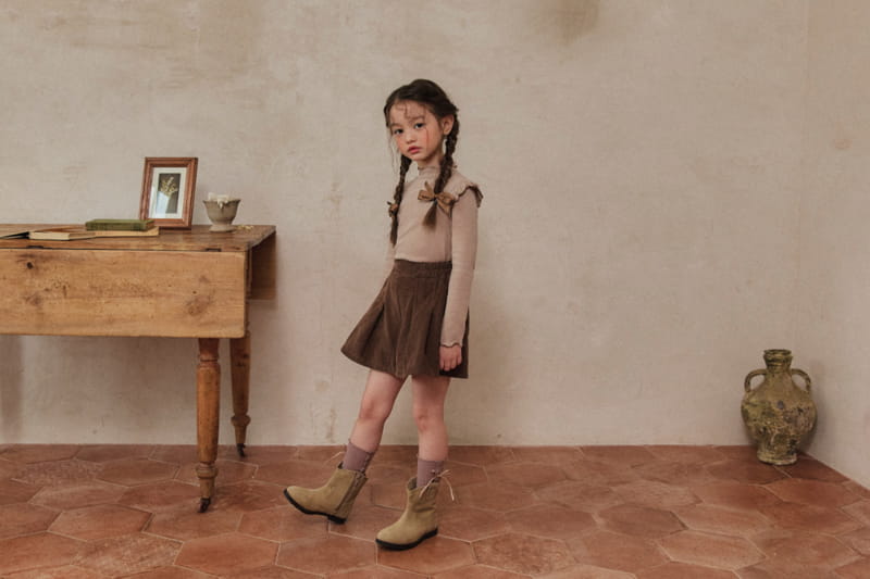 A-Market - Korean Children Fashion - #magicofchildhood - Fleece Corduroy Skirt Pants - 8