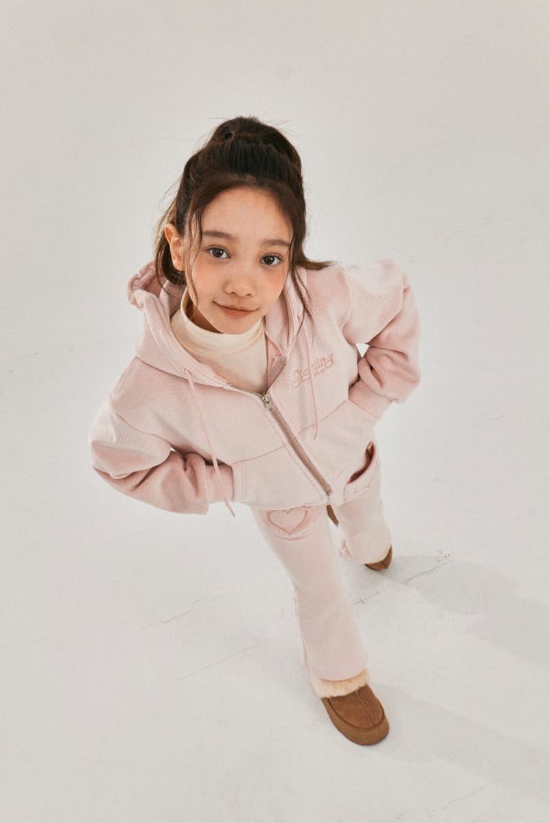 A-Market - Korean Children Fashion - #minifashionista - Velvet Hoody Zip-up - 10