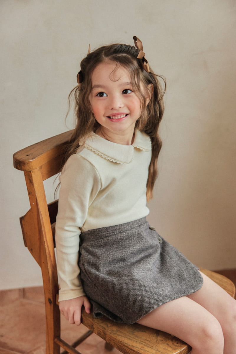 A-Market - Korean Children Fashion - #minifashionista - Toson Collar Tee - 3
