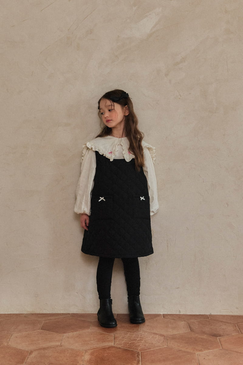 A-Market - Korean Children Fashion - #minifashionista - Embossing One-piece - 8
