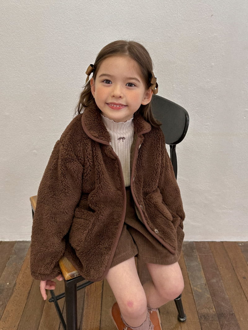 A-Market - Korean Children Fashion - #minifashionista - Collar Fleece Jumper - 12