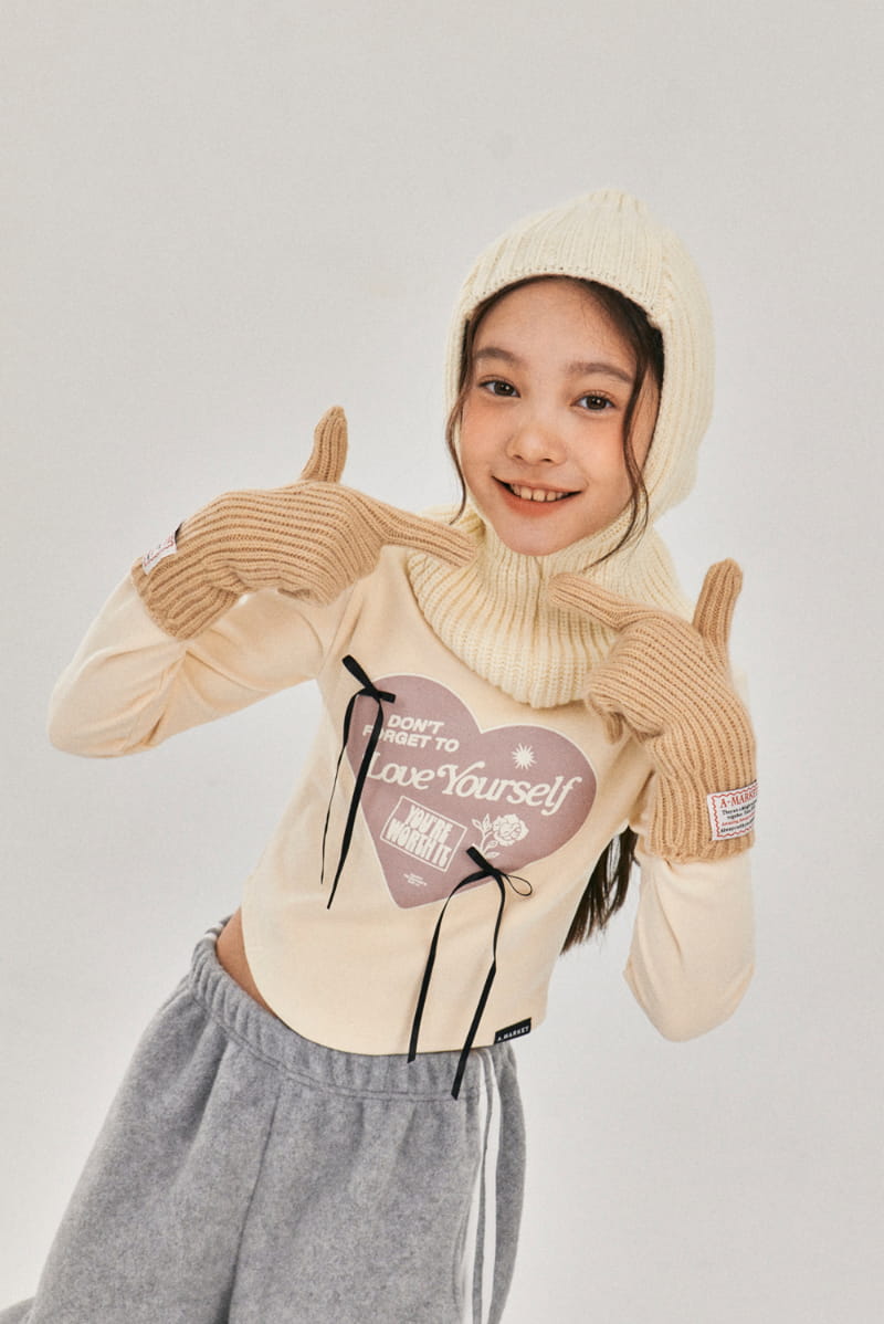 A-Market - Korean Children Fashion - #minifashionista - Ribbon Crop Tee - 4