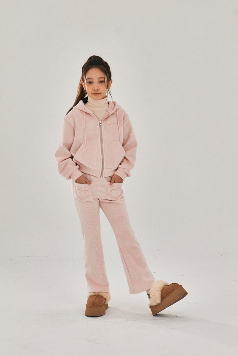 A-Market - Korean Children Fashion - #prettylittlegirls - Velvet Hoody Zip-up - 11