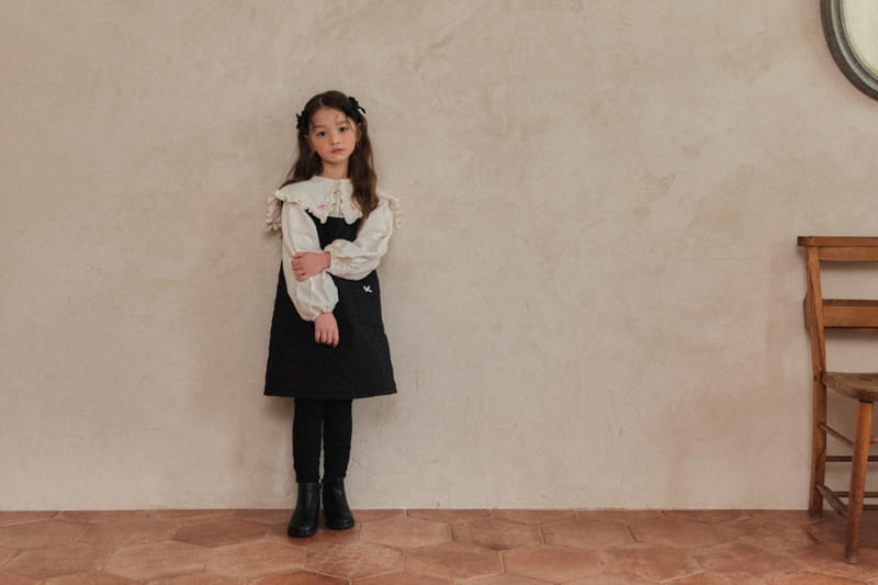 A-Market - Korean Children Fashion - #prettylittlegirls - Embossing One-piece - 9