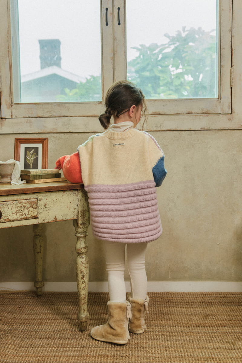 A-Market - Korean Children Fashion - #minifashionista - Rainbow Knit Tee - 4