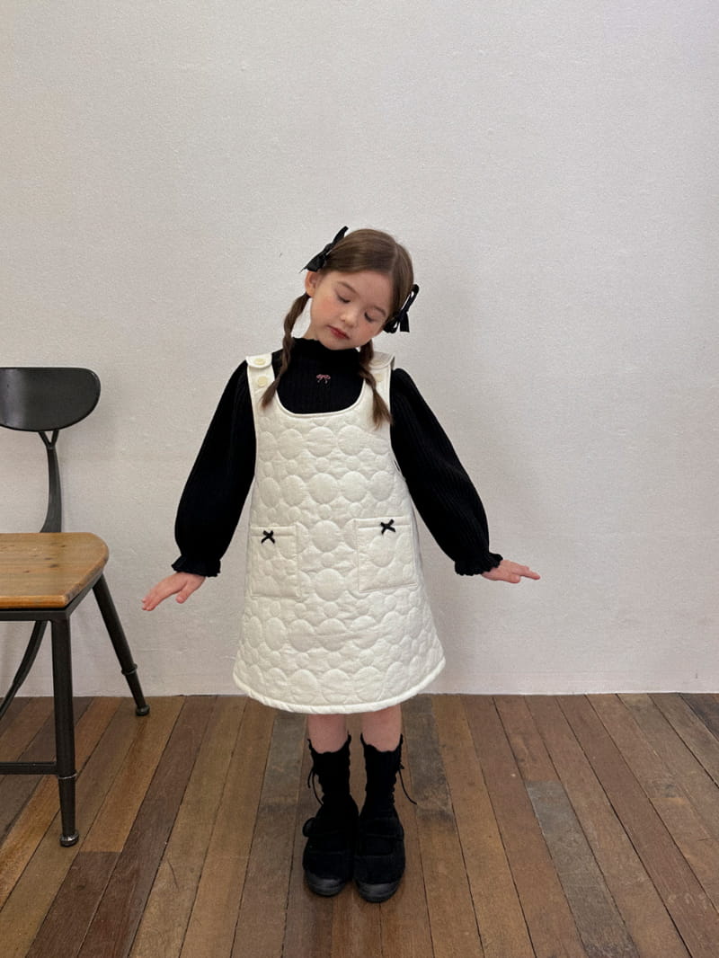 A-Market - Korean Children Fashion - #stylishchildhood - Embossing One-piece - 12