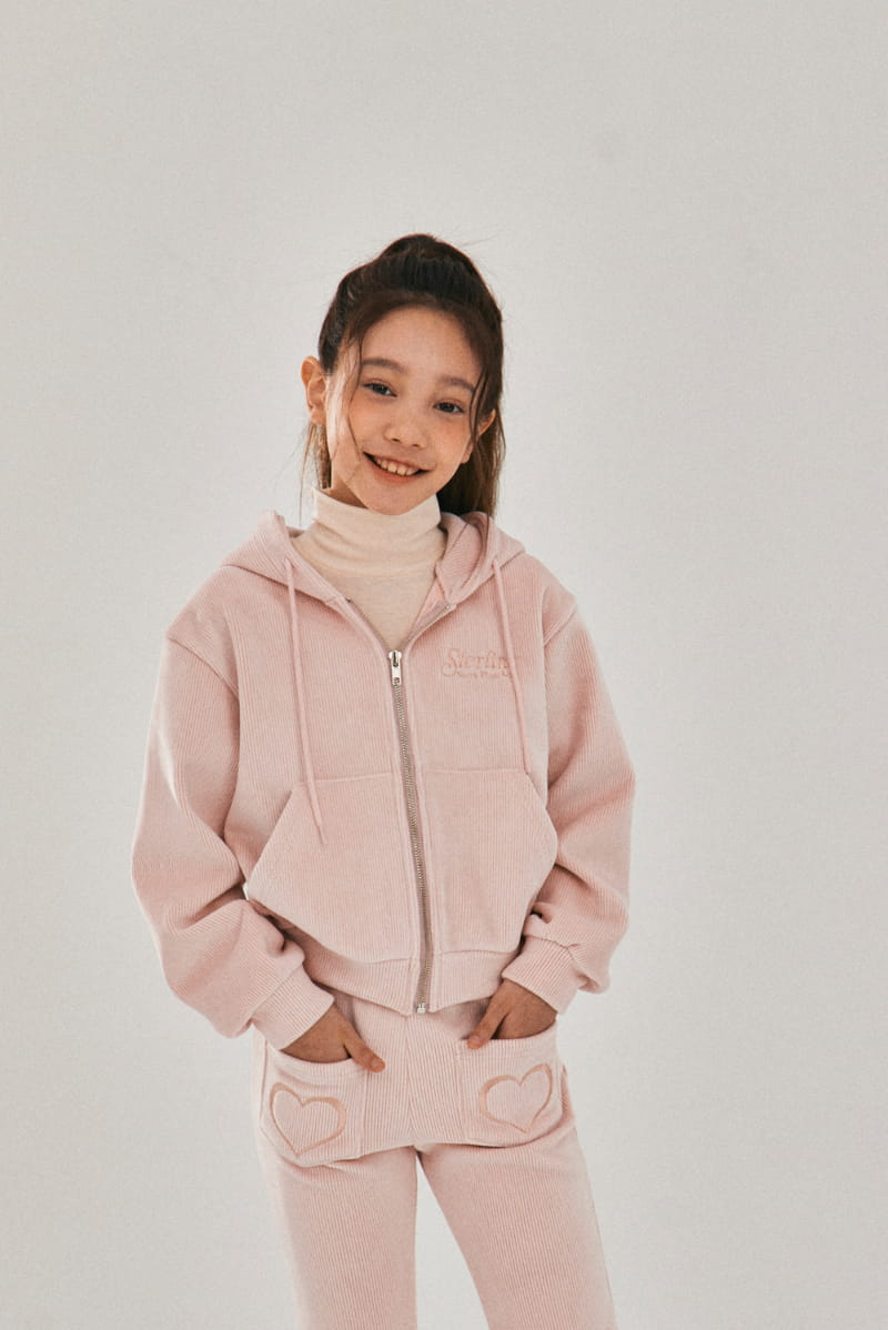 A-Market - Korean Children Fashion - #todddlerfashion - Velvet Hoody Zip-up - 12